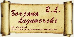 Borjana Lugumerski vizit kartica